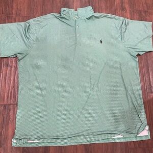 Ralph Lauren green jersey polo shirt